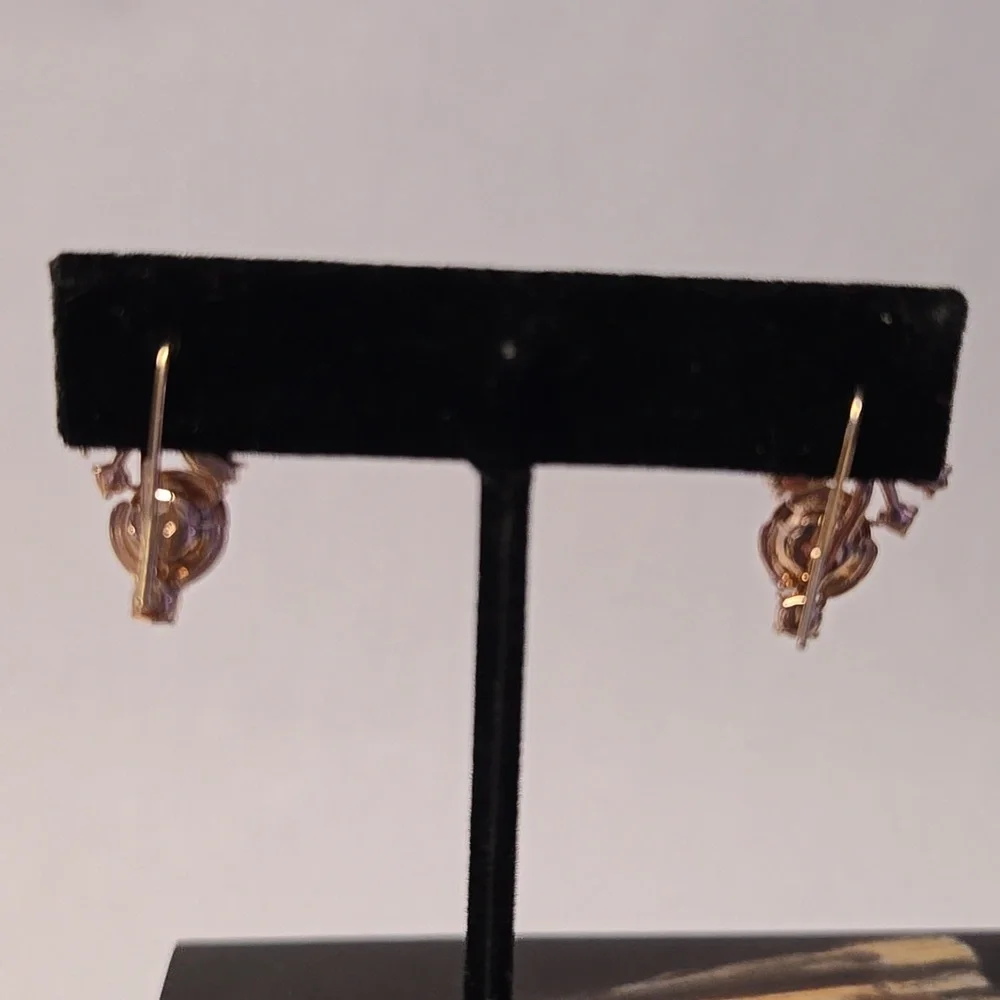 SOLD. Kate Spade Garden Garland Rose Gold Earrings - Picture 5 of 9